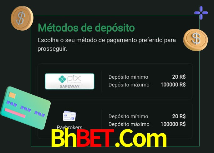 O cassino Bhbet.Com oferece uma grande variedade de métodos de pagamento